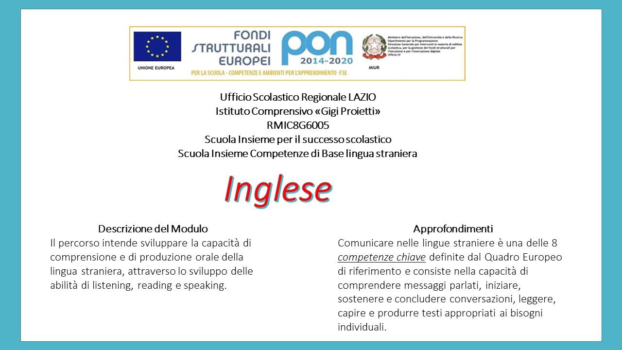 Inglese - Scuola primaria